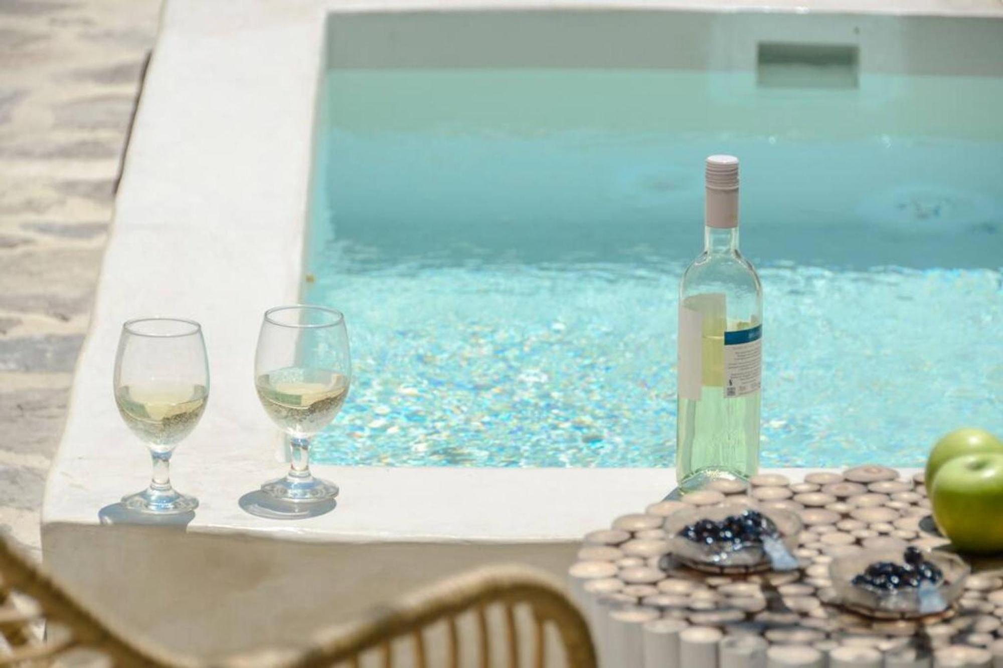 Villa Anthemion Naxos With Outdoor Jacuzzi Ano Sangrion 外观 照片