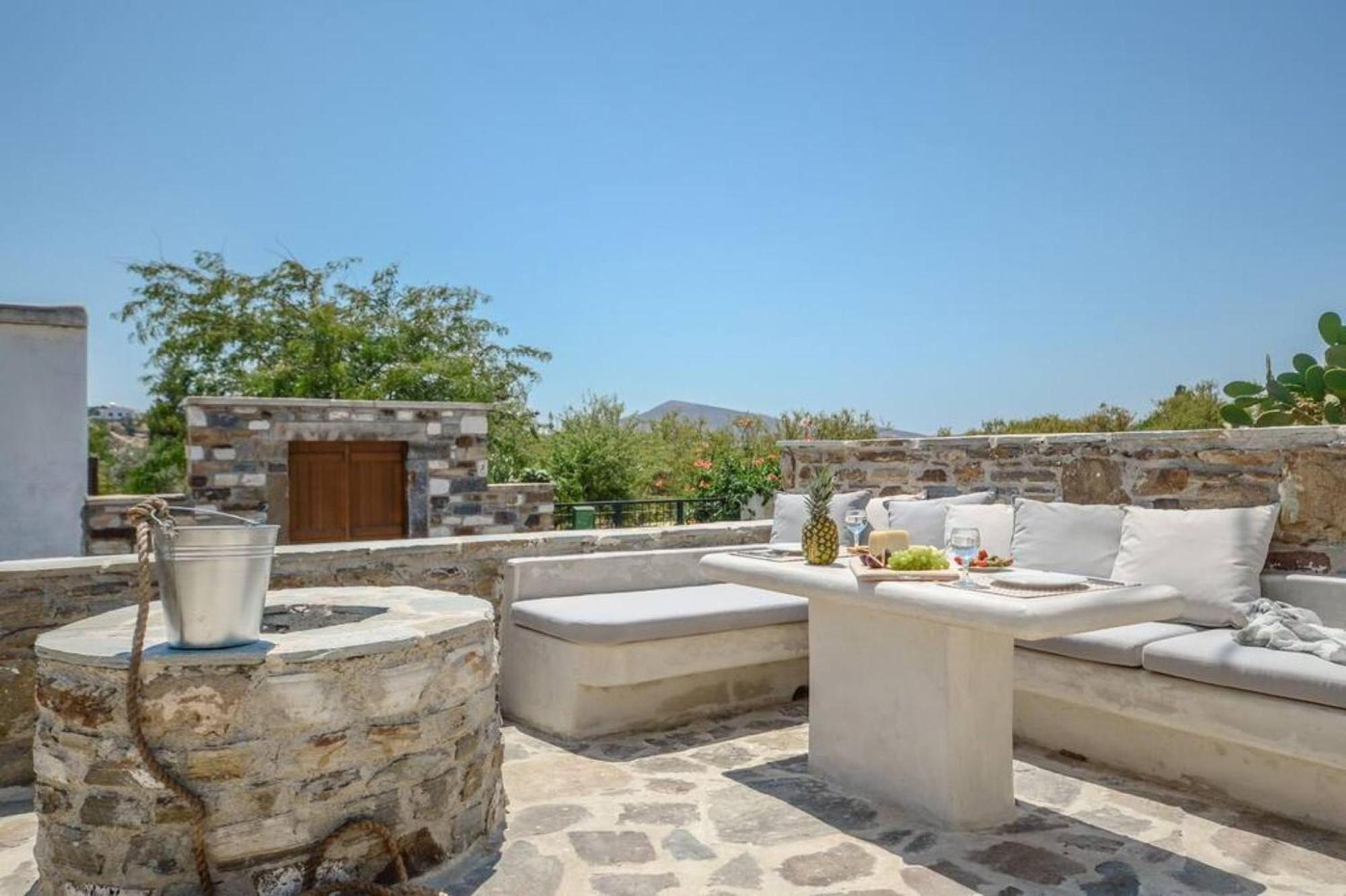 Villa Anthemion Naxos With Outdoor Jacuzzi Ano Sangrion 外观 照片