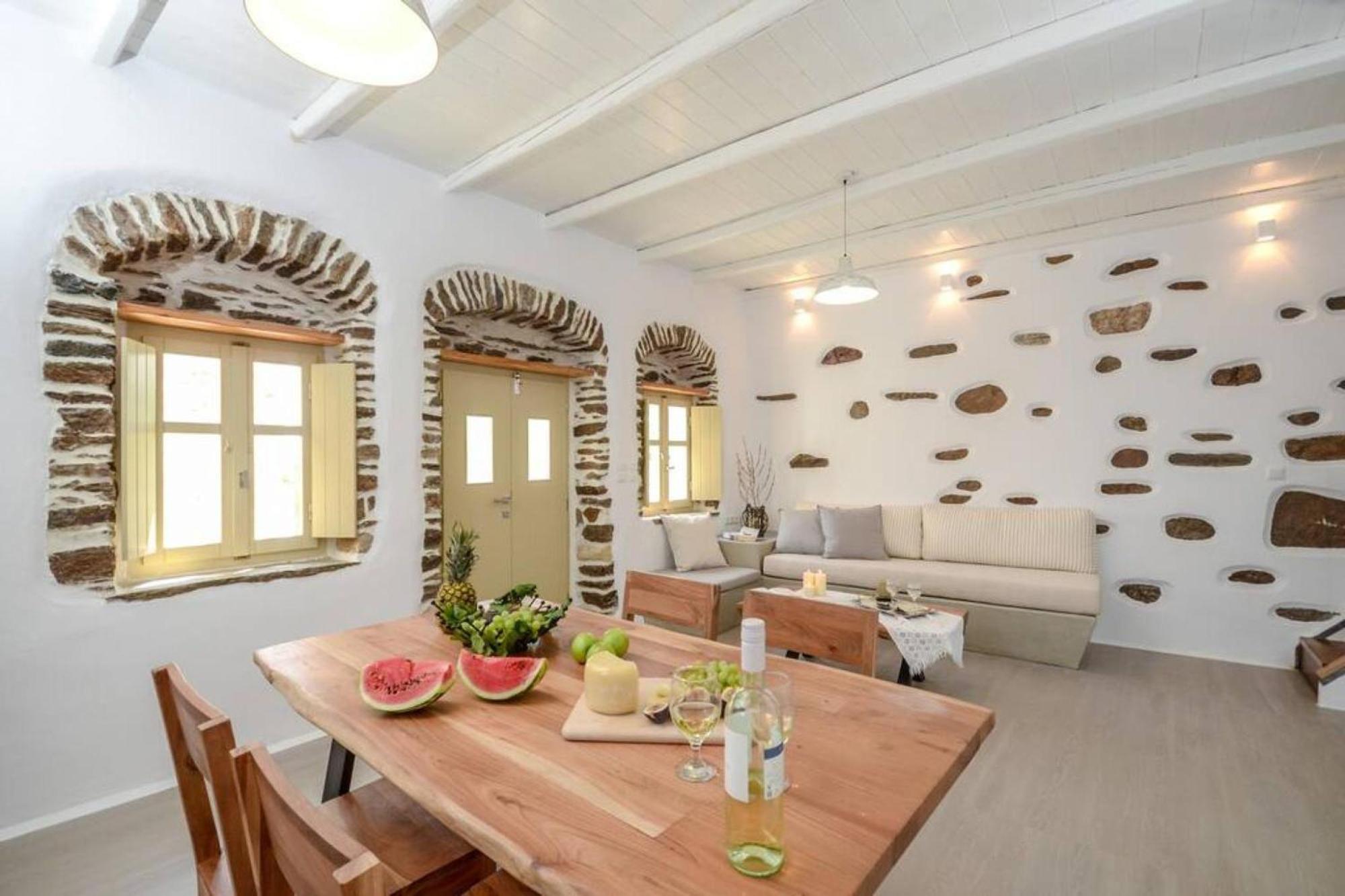 Villa Anthemion Naxos With Outdoor Jacuzzi Ano Sangrion 外观 照片