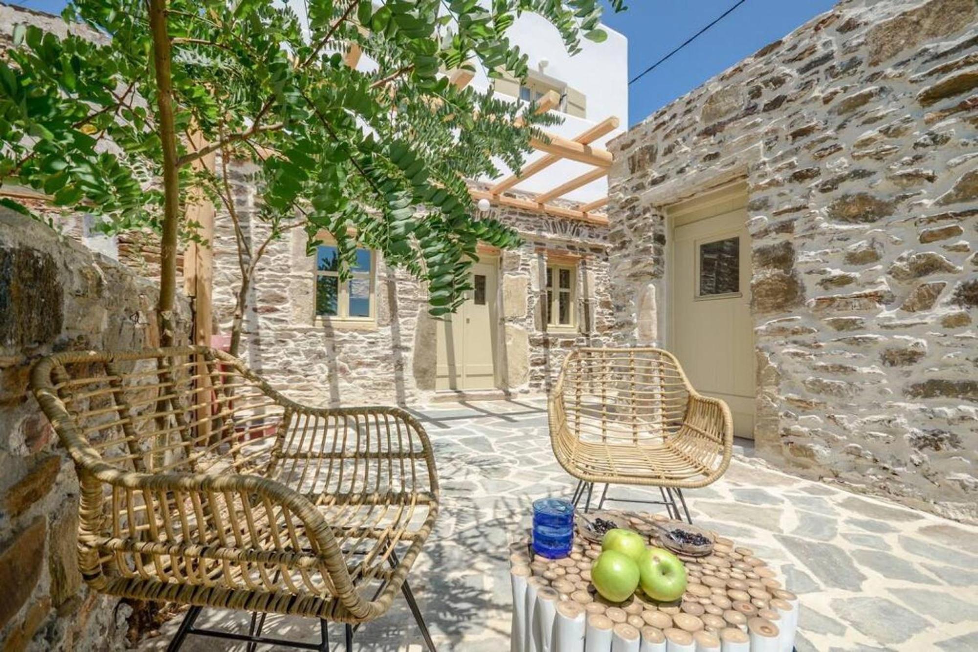 Villa Anthemion Naxos With Outdoor Jacuzzi Ano Sangrion 外观 照片